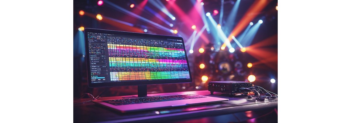 Come sincronizzare luci e musica con software DMX