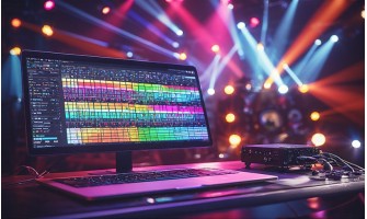 Come sincronizzare luci e musica con software DMX