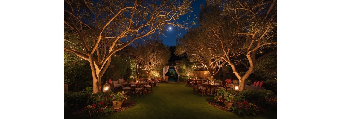 Illuminazione per feste in giardino: idee pratiche