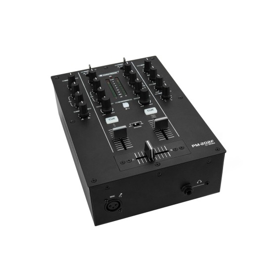 OMNITRONIC PM-202F Mixer DJ 2 Canali con Filtro LPF/HPF e Bluetooth