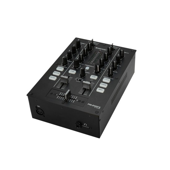 Mixer DJ OMNITRONIC PM-202FX 2 canali con effetti, filtro bipolare e Bluetooth integrato
