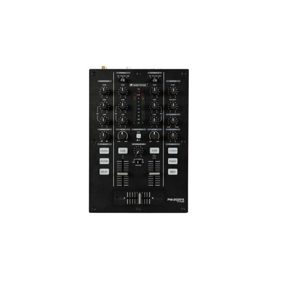 Mixer DJ OMNITRONIC PM-202FX 2 canali con effetti, filtro bipolare e Bluetooth integrato