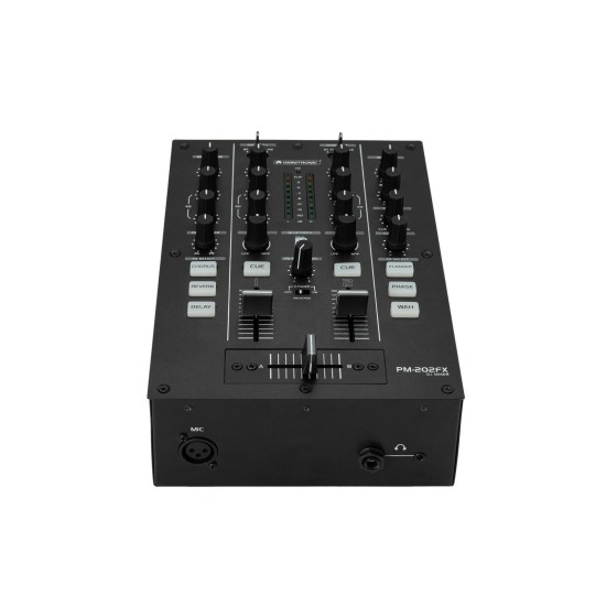 Mixer DJ OMNITRONIC PM-202FX 2 canali con effetti, filtro bipolare e Bluetooth integrato