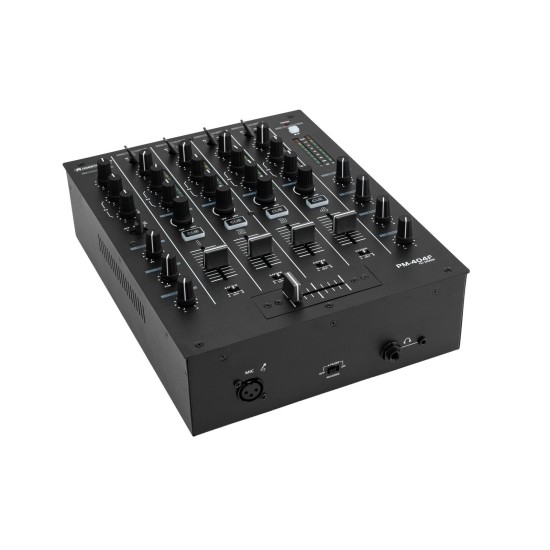 OMNITRONIC PM-404F Mixer DJ 4 Canali con Filtro e Bluetooth, Connessione RCA