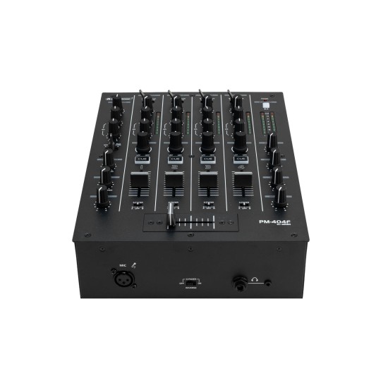 OMNITRONIC PM-404F Mixer DJ 4 Canali con Filtro e Bluetooth, Connessione RCA