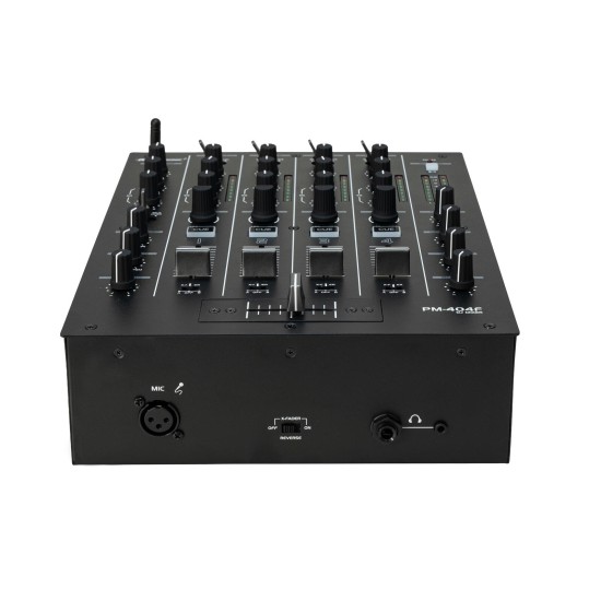 OMNITRONIC PM-404F Mixer DJ 4 Canali con Filtro e Bluetooth, Connessione RCA