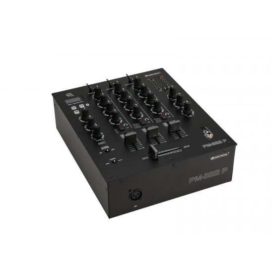 OMNITRONIC PM-322P Mixer DJ a 3 canali con Bluetooth e lettore USB