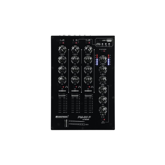 OMNITRONIC PM-311P: Mixer DJ 3 Canali con Lettore MP3 e USB