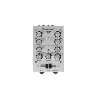 OMNITRONIC GNOME-202 Mixer DJ 2 Canali Argento - Compatto e Versatile