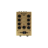 OMNITRONIC GNOME-202 Mini-Mixer DJ a 2 Canali Oro - Compatto e Professionale
