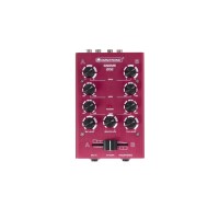 OMNITRONIC GNOME-202 Mini Mixer Rosso - Compatto e Professionale per DJ