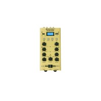 OMNITRONIC GNOME-202P Mini-Mixer Oro con Bluetooth e Lettore MP3