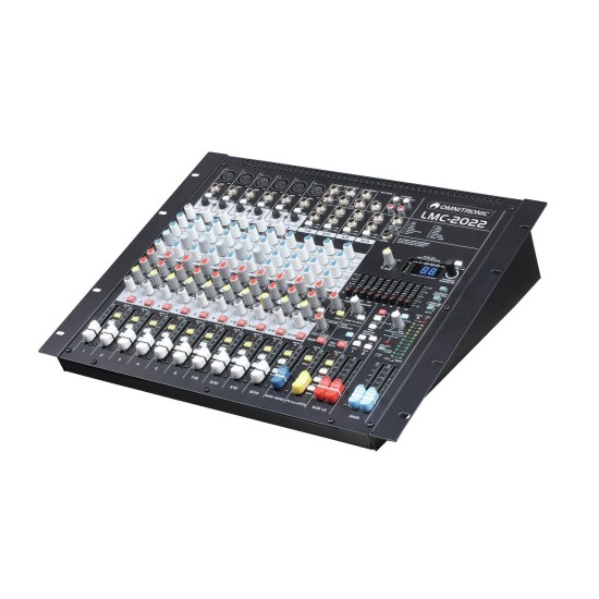 OMNITRONIC LMC-2022FX Mixer Audio Professionale con USB, Effetti DSP e British EQ