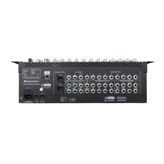 OMNITRONIC LMC-2642FX Mixer Audio Professionale USB con Effetti DSP