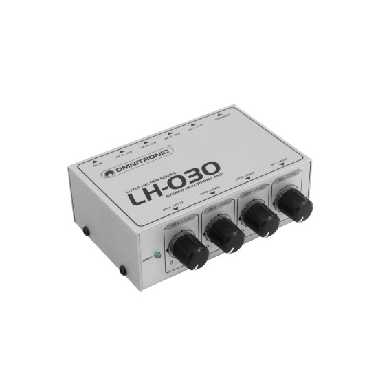OMNITRONIC LH-030 Amplificatore per Cuffie a 4 Canali - Alta Qualità Audio
