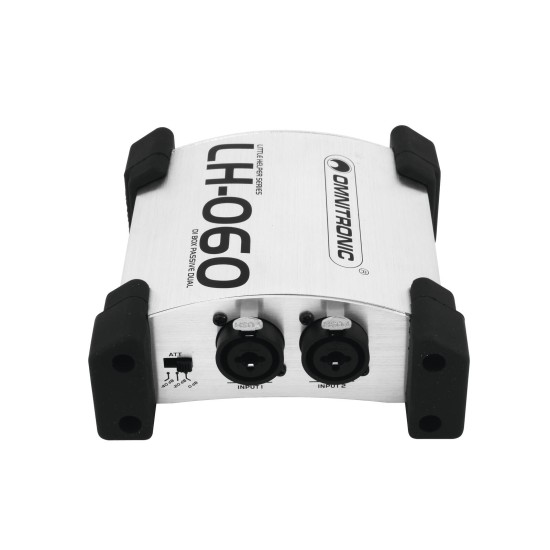 OMNITRONIC LH-060 Passive DI Box Duale: Convertitore Audio Professionale