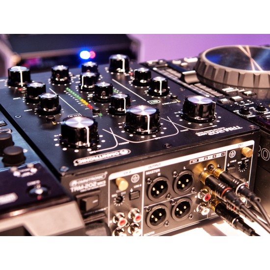 Omnitronic TRM-202MK3 Mixer Rotativo a 2 Canali con Isolatore Frequenze per DJ Professionali