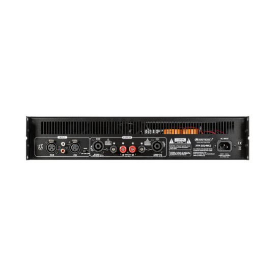 Amplificatore Professionale OMNITRONIC XPA-350 MK2 Class AB 2x175W RMS con Limitatore e Raffreddamento a Ventola