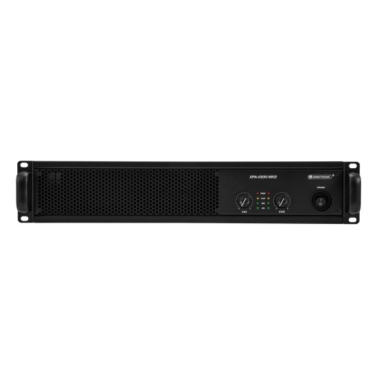 Amplificatore Professionale OMNITRONIC XPA-1000 MK2 2x500W RMS Classe AB con Limitatore e Ventole