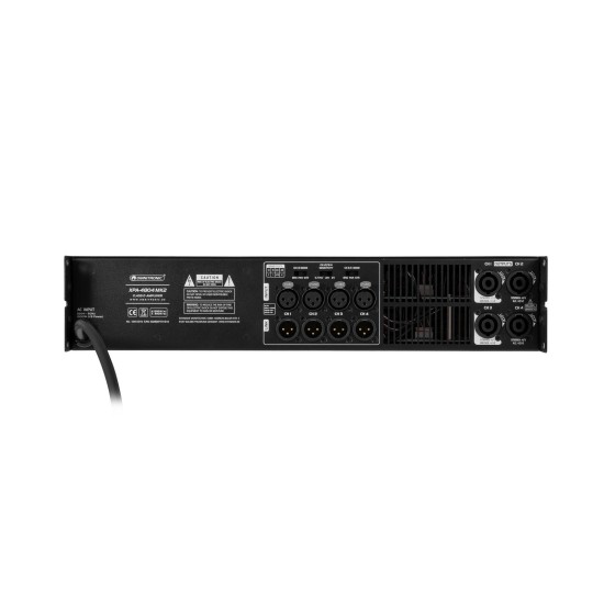 OMNITRONIC XPA-4804 MK2 Amplificatore di Potenza Class D 4x1800W RMS con Limiter per Rack 19”