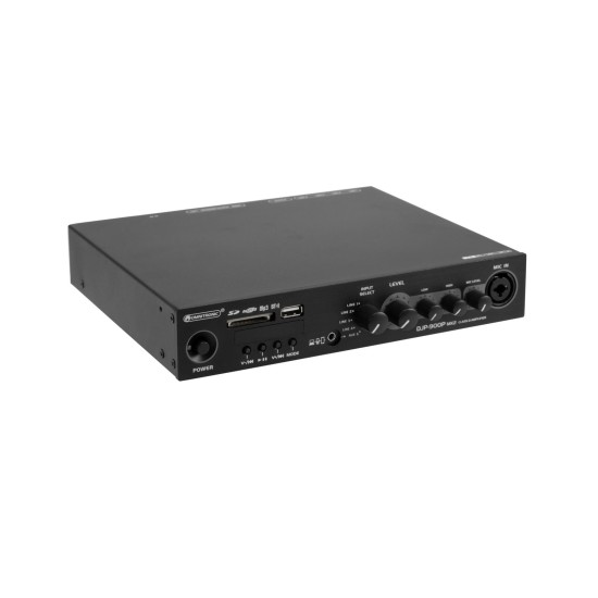 Amplificatore OMNITRONIC DJP-900P MK2 Classe D 2x460W con lettore Bluetooth, USB/SD e mixer integrato