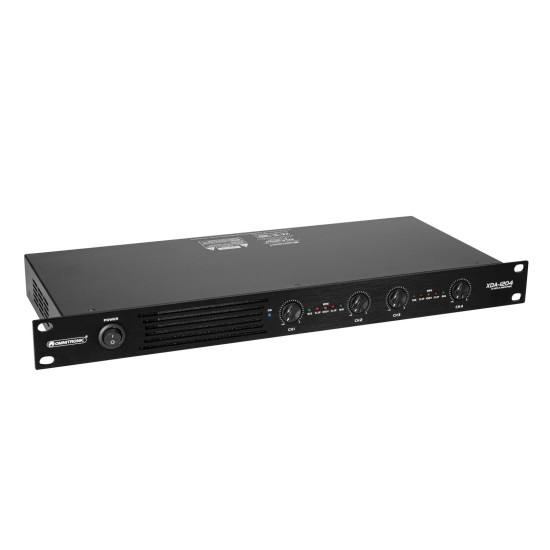 OMNITRONIC XDA-1204 amplificatore 4 canali classe D 4x300W RMS con alimentatore switching per installazioni audio professionali