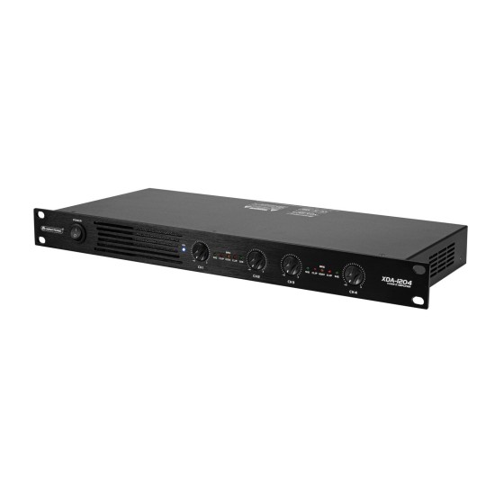 OMNITRONIC XDA-1204 amplificatore 4 canali classe D 4x300W RMS con alimentatore switching per installazioni audio professionali