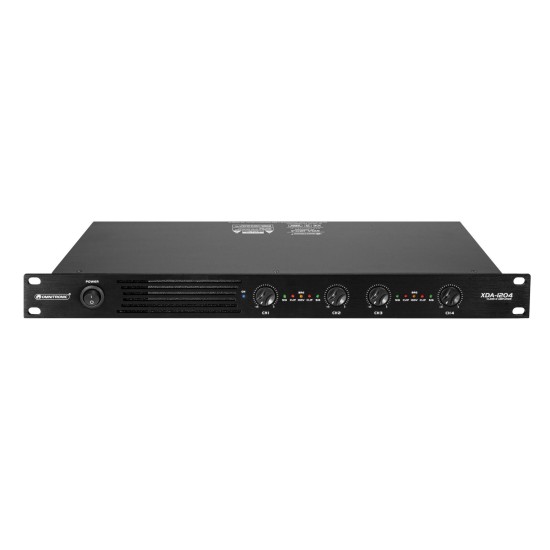 OMNITRONIC XDA-1204 amplificatore 4 canali classe D 4x300W RMS con alimentatore switching per installazioni audio professionali