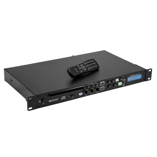 Lettore CD/MP3 OMNITRONIC CMP-102 MK2 Professionale con IR, Ingresso Mic e Montaggio Rack 1U