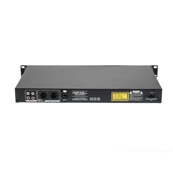 Lettore CD/MP3 OMNITRONIC CMP-102 MK2 Professionale con IR, Ingresso Mic e Montaggio Rack 1U
