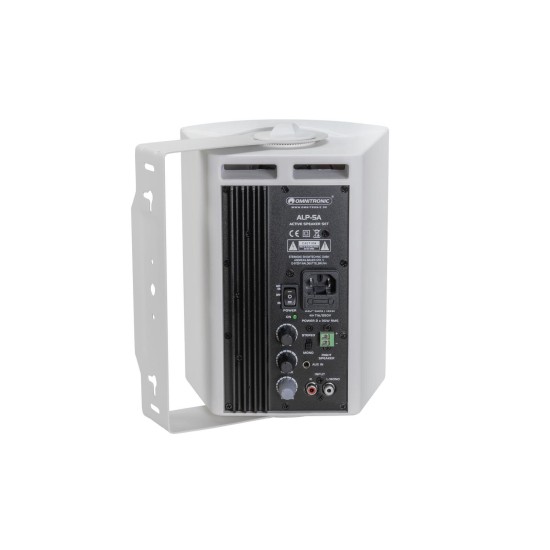 Set casse attive bianche OMNITRONIC ALP-5A 2x30W con woofer da 5