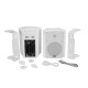 OMNITRONIC ALP-6A Set Altoparlanti Attivi Bianco con Amplificatore Biamp e Woofer 6,5