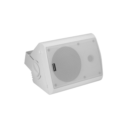 OMNITRONIC ALP-6A Set Altoparlanti Attivi Bianco con Amplificatore Biamp e Woofer 6,5