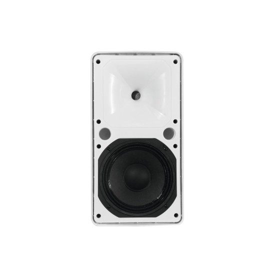 OMNITRONIC ODP-208 Speaker da Parete 16 Ohm Bianco IP65 per Esterni