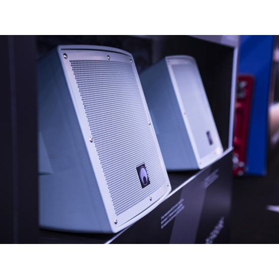 OMNITRONIC ODX-212T Altoparlante da Parete 100V Bianco per Esterni IP56