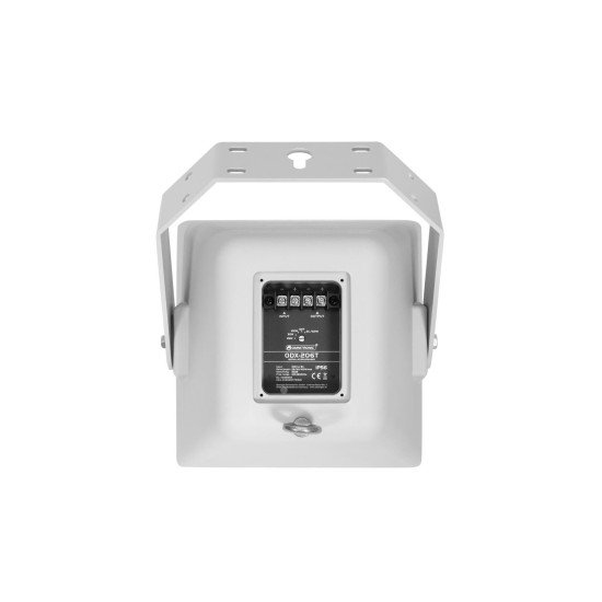 OMNITRONIC ODX-206T Altoparlante da Parete 100V Bianco per Esterni IP56