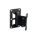 Supporto a Parete Nero OMNITRONIC per Casse ODP-208 - Angolo Regolabile e Resistente
