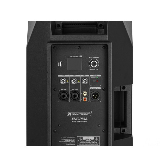 OMNITRONIC XNG-210A: Cassa Attiva DSP con Bluetooth e Amplificatore Biamp