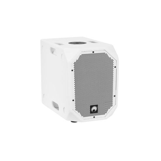 Omnitronic BOB-10A Subwoofer Attivo Bianco con DSP e Bluetooth - 900W per DJ e Eventi