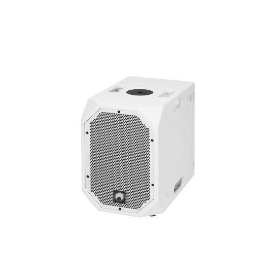 Omnitronic BOB-10A Subwoofer Attivo Bianco con DSP e Bluetooth - 900W per DJ e Eventi