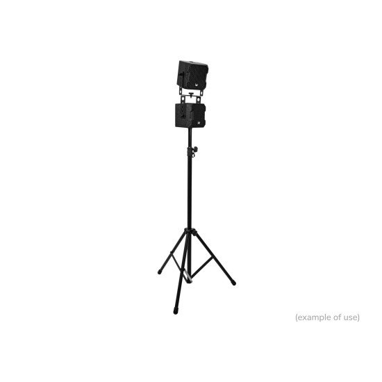 OMNITRONIC BOB-4 Altoparlanti Satellitari 16 Ohm Nero - Set da 2 con Staffa per Serie BOB