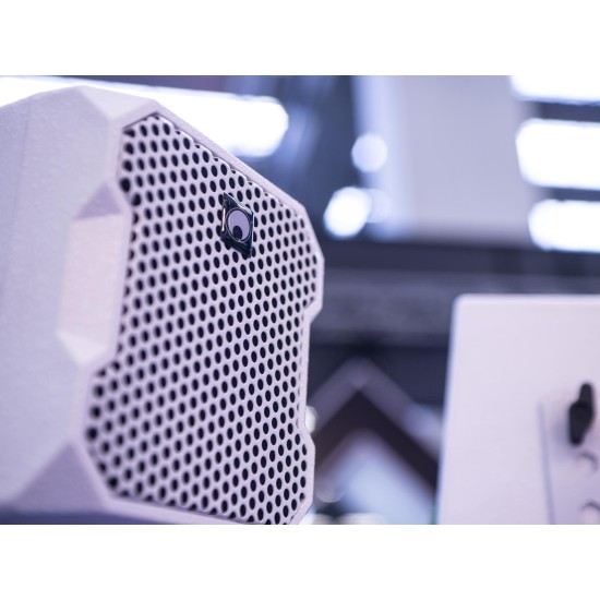 OMNITRONIC BOB-4 Altoparlanti Satellitari 16 Ohm Bianchi per DJ e Eventi