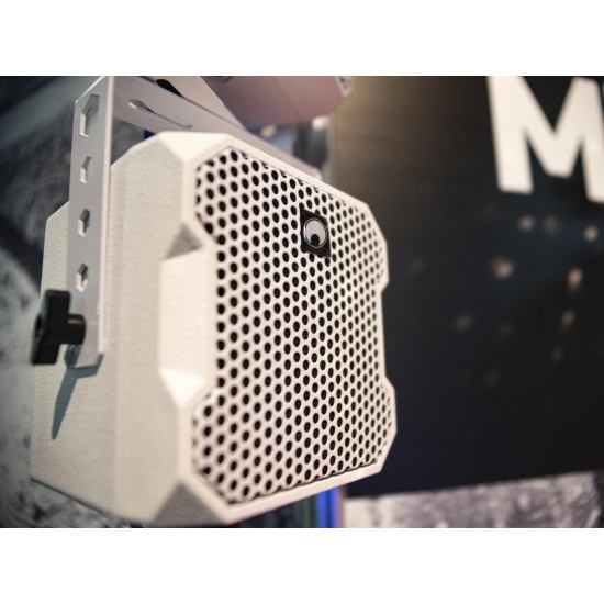 OMNITRONIC BOB-4 Altoparlanti Satellitari 16 Ohm Bianchi per DJ e Eventi