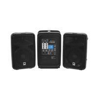 OMNITRONIC COMBO-160BT Sistema PA Attivo Portatile 160W con Bluetooth, Mixer 6 Canali e 2 Diffusori Full-Range