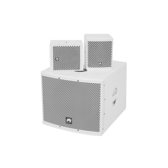 OMNITRONIC MOLLY-12A Subwoofer Bianco Attivo con DSP e Bluetooth - 700W RMS