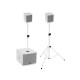 OMNITRONIC MOLLY-12A Subwoofer Bianco Attivo con DSP e Bluetooth - 700W RMS