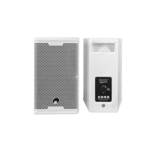 Sistema audio attivo 2.1 bianco OMNITRONIC MAXX-1206DSP con subwoofer da 12