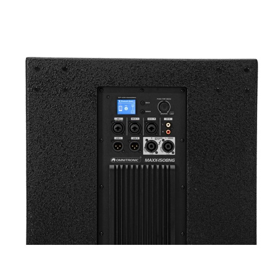 OMNITRONIC MAXX-1508NG Sistema Audio Attivo 2.1 con Subwoofer Bluetooth DSP 800W