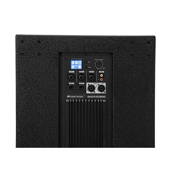 OMNITRONIC MAXX-1508NG Sistema Audio Attivo 2.1 con Subwoofer Bluetooth DSP 800W