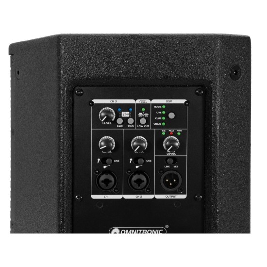 OMNITRONIC PAS-208A MK4 Cassa Attiva DSP Bluetooth 2 Vie